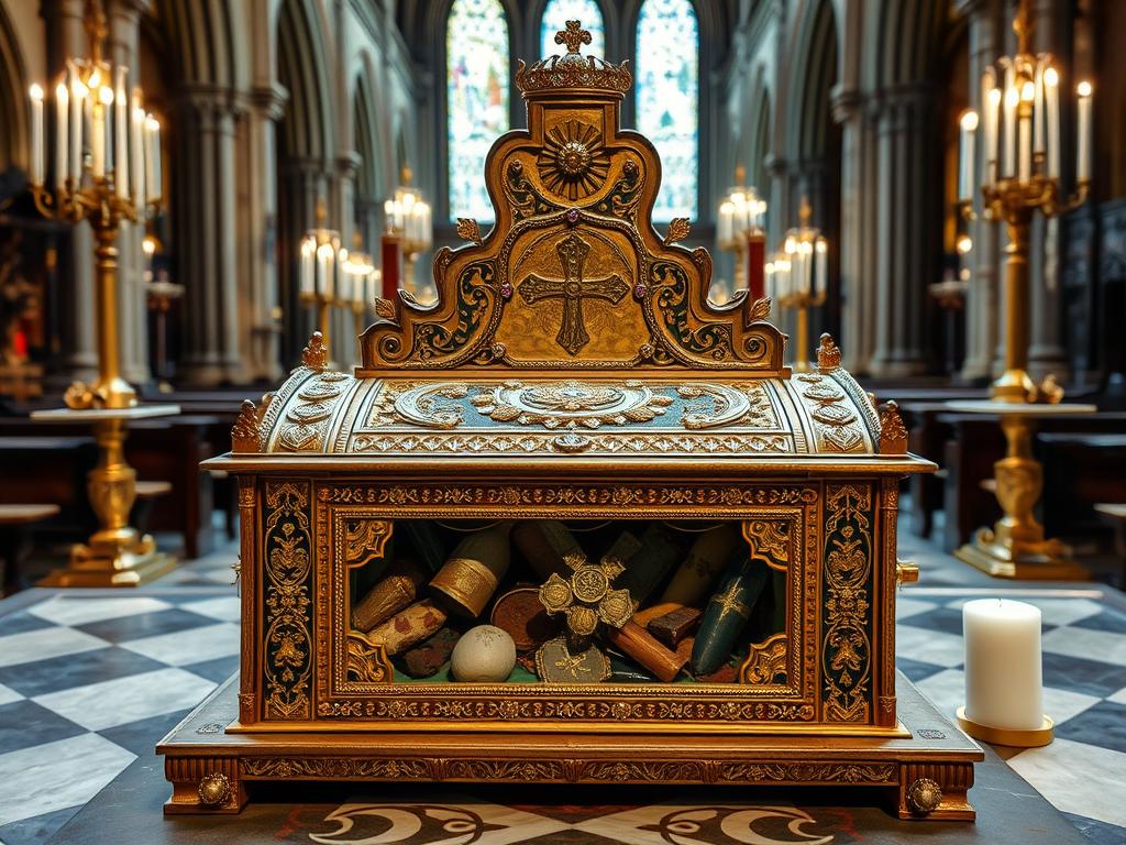 Relikwiarz świętego Adolfa w katedrze w Magdeburgu